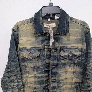 Evolution in Design Distressed Jean Jacket